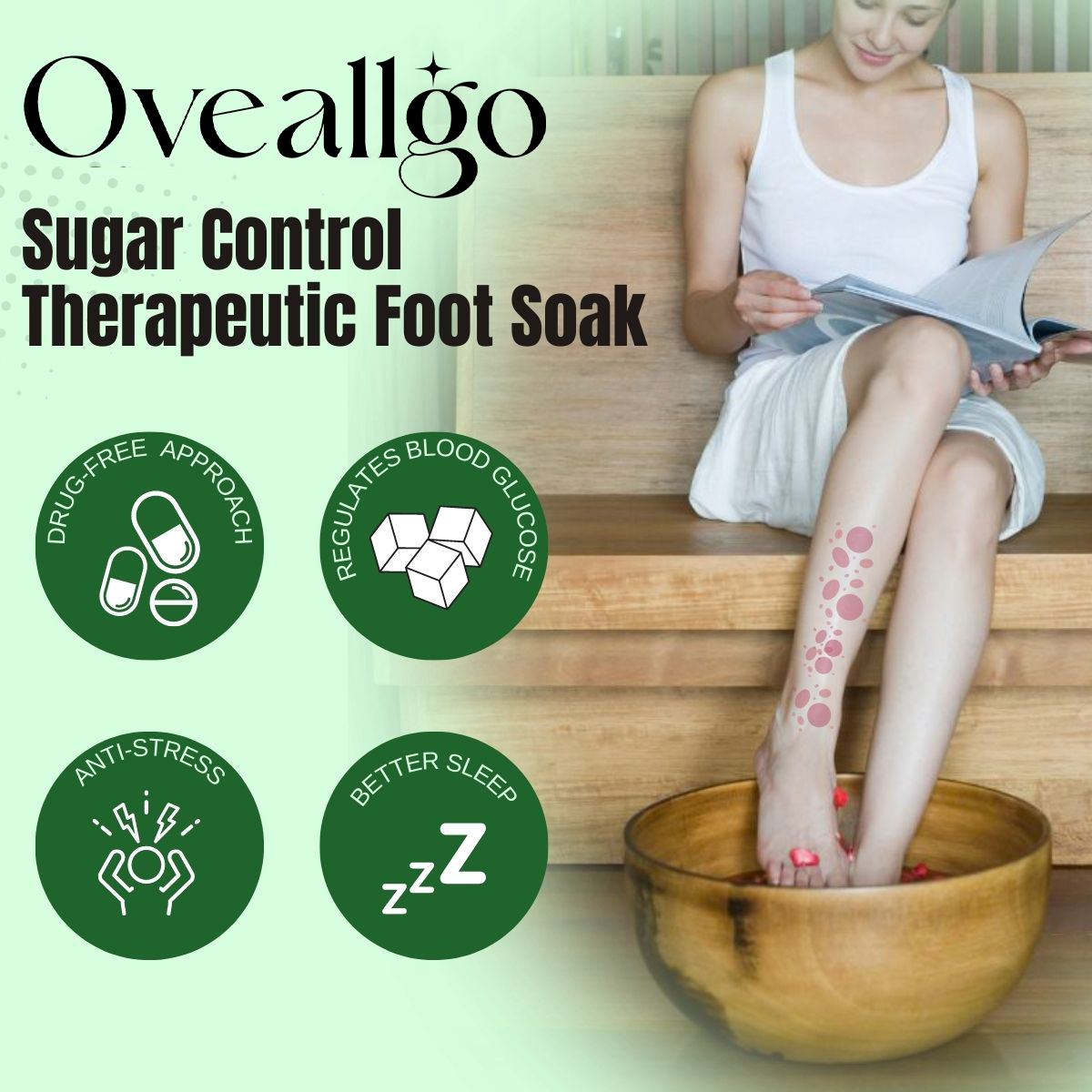 Oveallgo™ SugarX Control Therapeutisches Fußbad