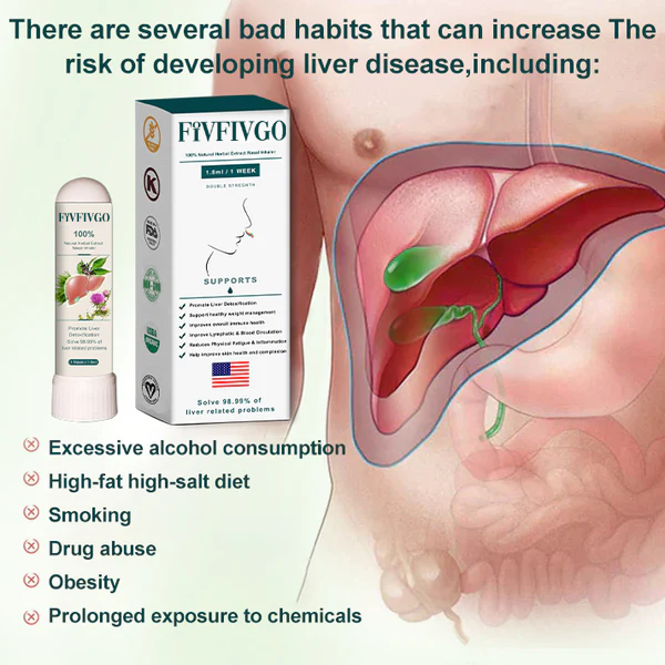 Oveallgo™ LiverAir X Naseninhalator (Leberunterstützung & Entgiftung 👑Klinische Leberunterstützung)