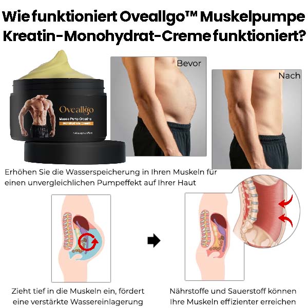 Oveallgo™ PRO Muskelpumpe Kreatin-Monohydrat-Creme