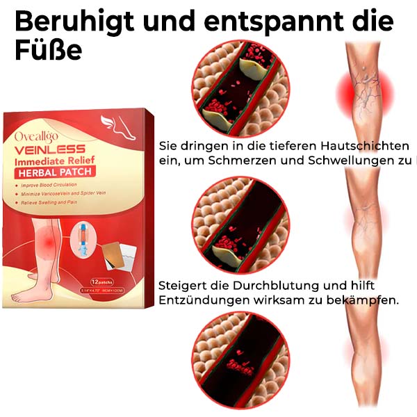 Oveallgo™ VeinLess ULTRA Kräuterpflaster mit sofortiger Linderung