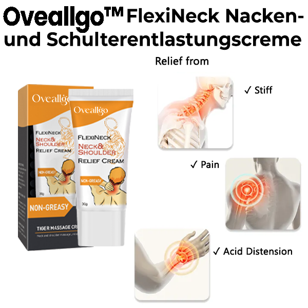 Oveallgo™ FlexiNeck Nacken- und Schulterentlastungscreme