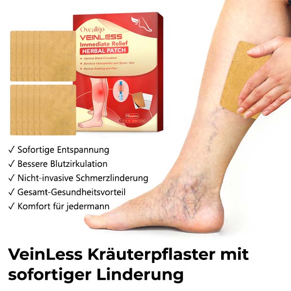 Oveallgo™ VeinLess Kräuterpflaster mit sofortiger Linderung