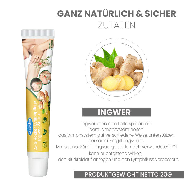 GooLivingUltra Anti-Höcker Lymphpflege Ingwer Salbe