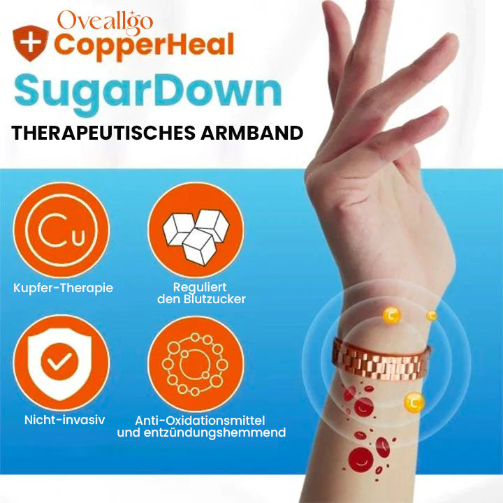 Oveallgo™ CopperHeal SugarDown Therapeutisches Armband