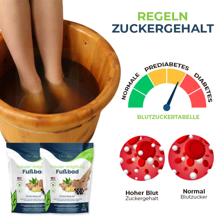 Oveallgo™ Natürlich Entgiftung Blutzucker-Balance Fußbad-Perlen