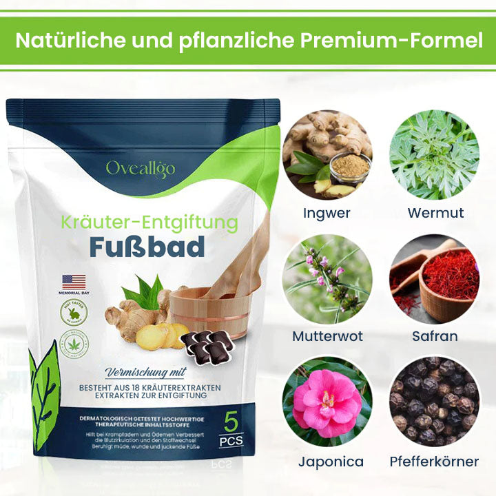 Oveallgo™ Profi Natürlich Entgiftung Blutzucker-Balance Fußbad-Perlen