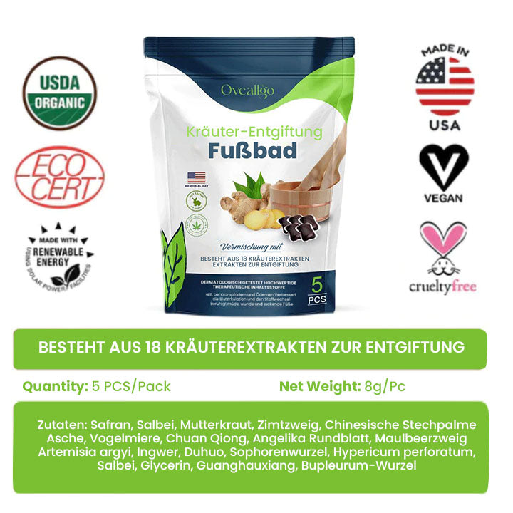 Oveallgo™ Profi Natürlich Entgiftung Blutzucker-Balance Fußbad-Perlen