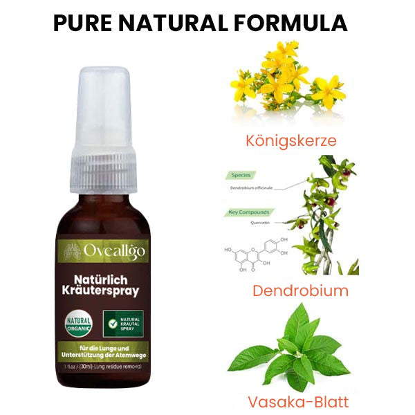 Oveallgo™ Natürliches X Kräuterspray zur Unterstützung von Lunge und Atemwegen