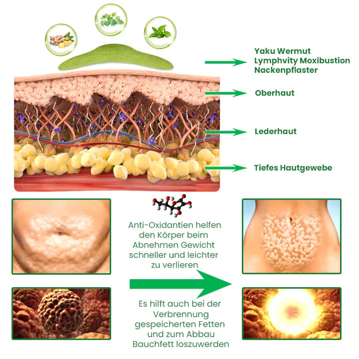 Yaku Profi Wermut Lymphvity Moxibustion Nackenpflaster