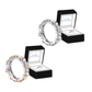 Oveallgo™ Meliora Klassic Magnetit Kreuz und Quer Lymphvital Ring