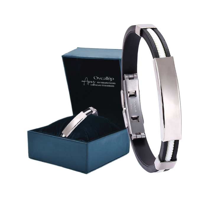 Oveallgo™ Apus Ion WunderPRO Therapeutisches Lympunclog-Titanarmband